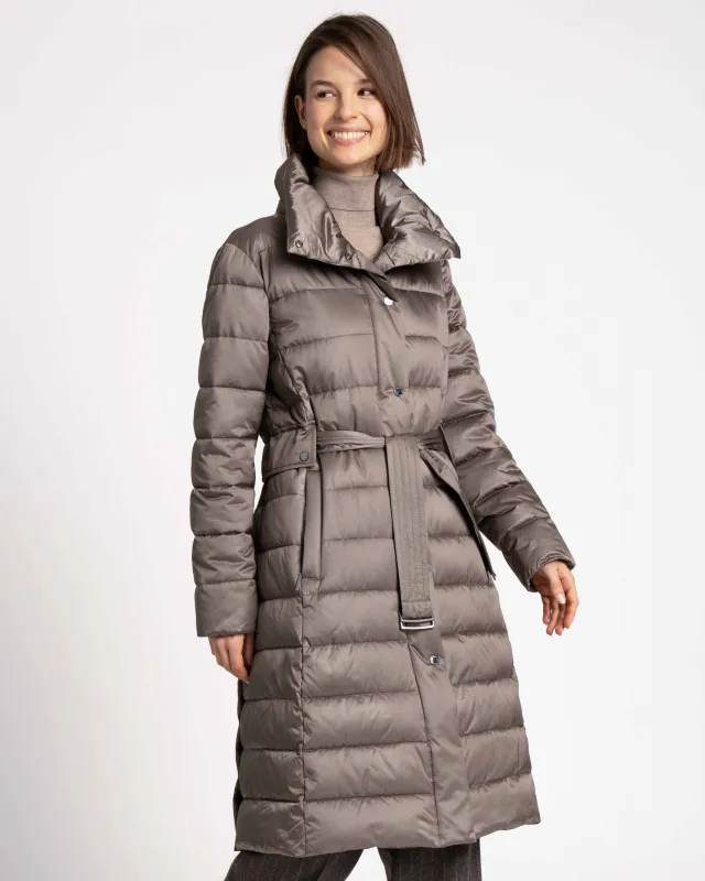 WEGA Green Goose Steppmantel MELENARA – Tailliert mit Gürtel